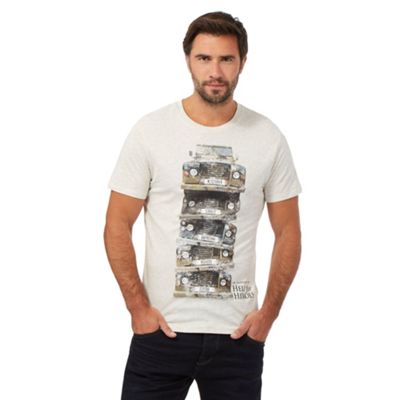 HELP for HEROES Cream marl stacked trucks print t-shirt